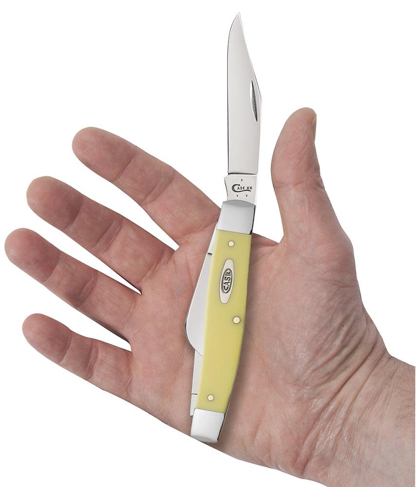 Case®  Yellow Synthetic Carbon Steel Large Stockman Knife