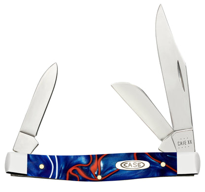 Smooth Patriotic Kirinite® Medium Stockman Knife Front View