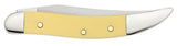 Yellow Synthetic Small Texas Toothpick Knife Open