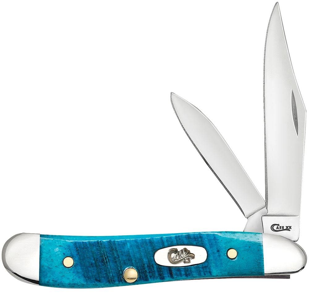 Case®  Sawcut Jig Caribbean Blue Bone Peanut Knife –