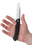 Black Anodized Aluminum Kinzua® Knife in Hand
