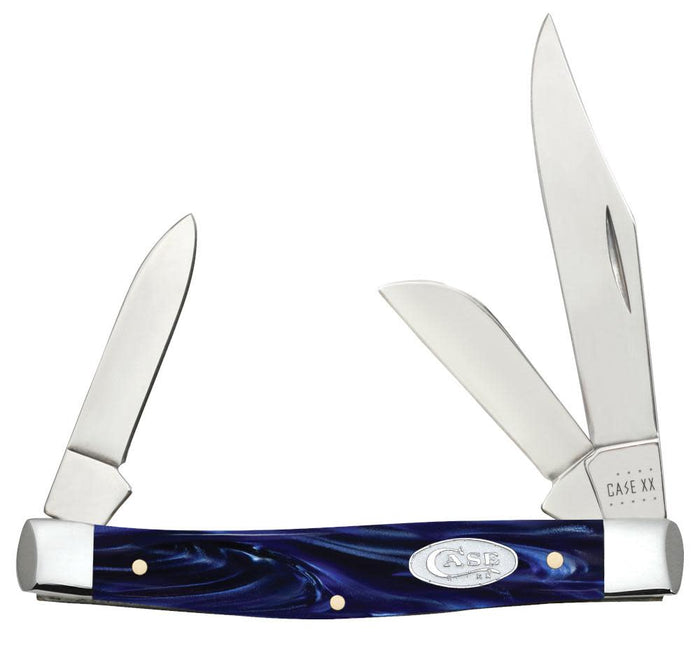 Smooth Blue Pearl Kirinite® Medium Stockman Knife