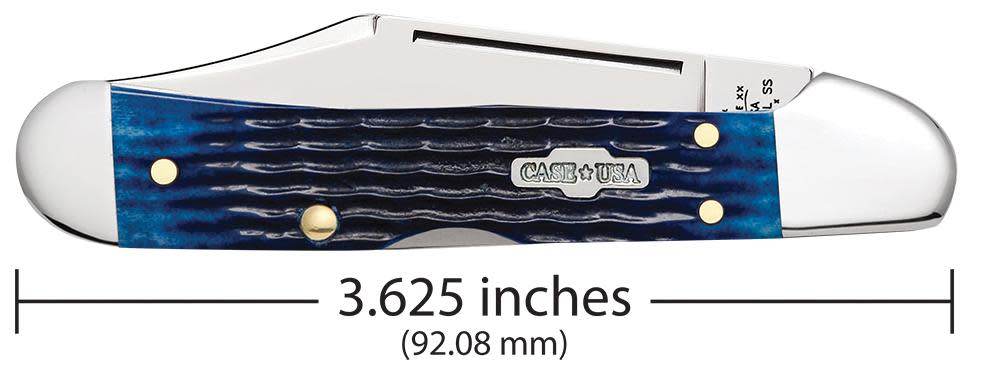 Rogers Corn Cob Jig Blue Bone Mini CopperLock® Knife Dimensions