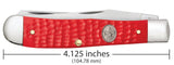 BSA® Standard Jig Red Synthetic Trapper Knife Dimensions