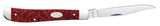 Ruby Stardust Kirinite® Slimline Trapper Knife Open