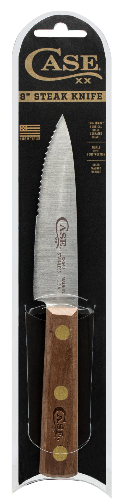 Household Cutlery 8" Slicing Knife (Solid Walnut) in Packaging