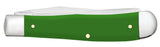 Smooth Green Synthetic Trapper  Knife Closed