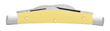 Smooth Yellow Synthetic Small Congress Knife Closed