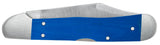 Smooth Blue G-10  Mini CopperLock® Knife Closed