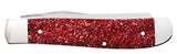 Ruby Stardust Kirinite® Mini Trapper Knife Closed