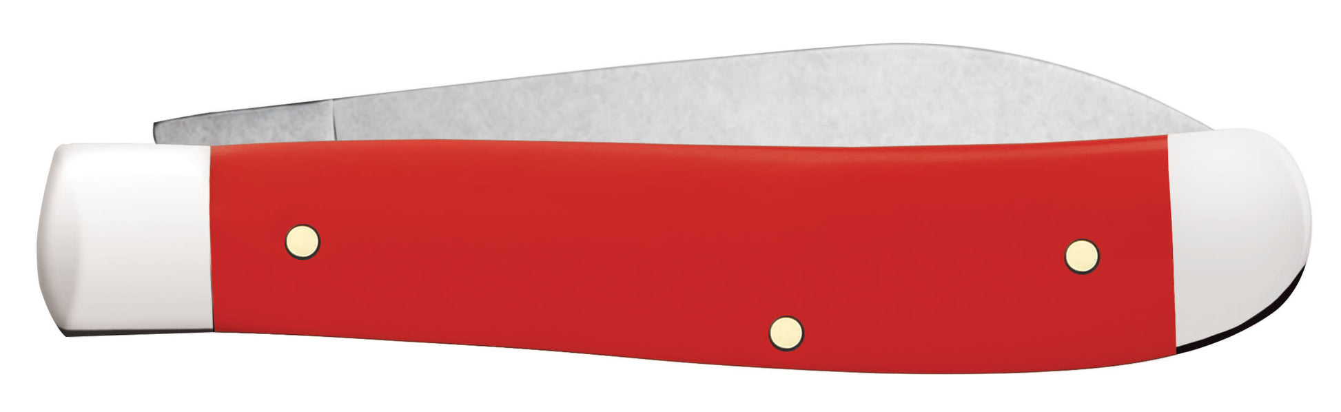 American Workman Smooth Red Synthetic CS Mini Trapper  Knife Closed