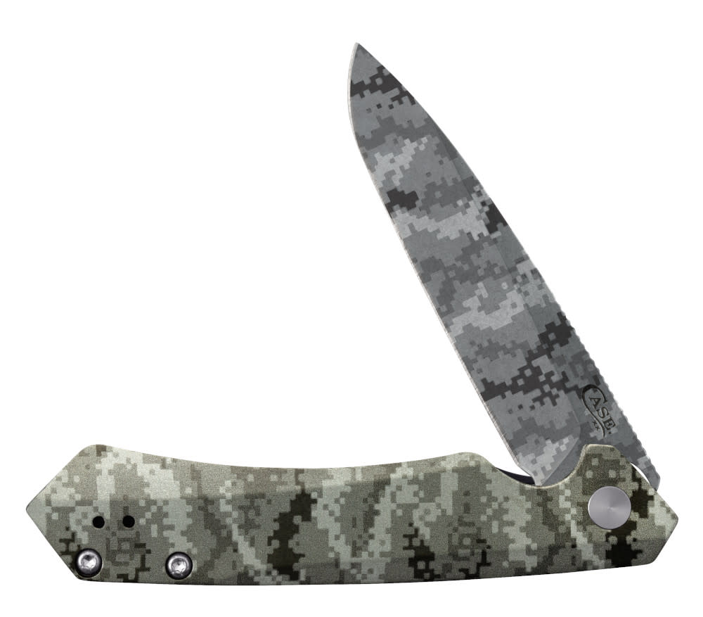 Embellished OD Green Anodized Aluminum Kinzua® with Spear Blade Front View