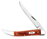 Smooth Chestnut Bone Medium Texas Toothpick Knife Front View