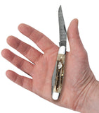 Vintage Bone Muskrat Knife in Hand