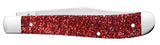 Ruby Stardust Kirinite® Slimline Trapper Knife Closed