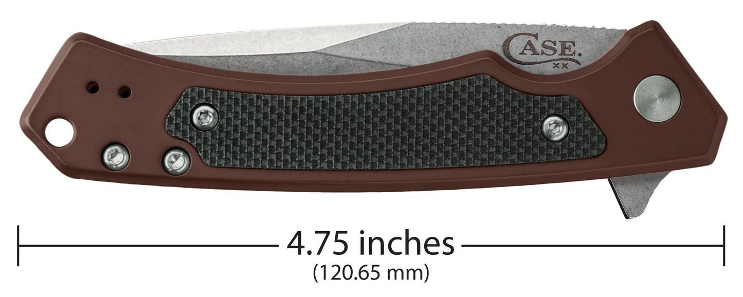 Dark Brown Anodized Aluminum Marilla® Knife Dimensions