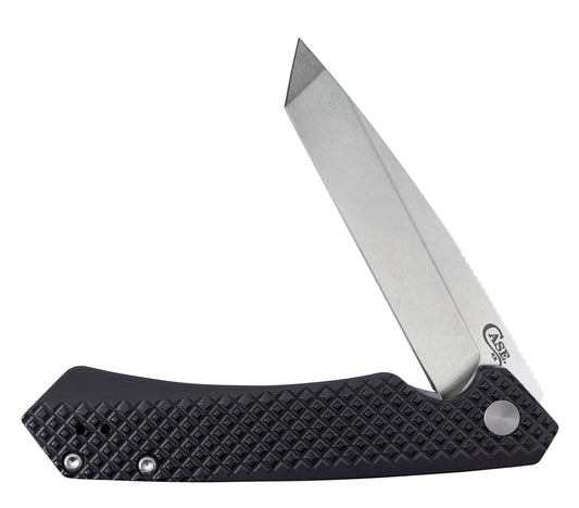 Embellished Black Anodized Aluminum Kinzua® Knife Open