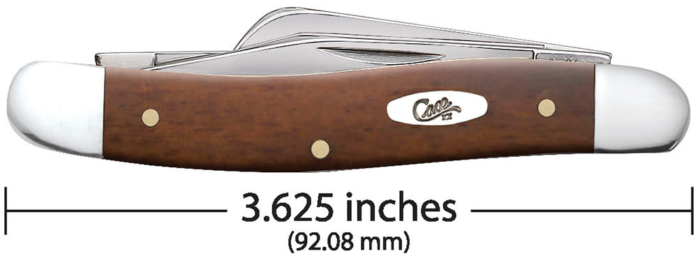 Smooth Chestnut Bone Medium Stockman Knife Dimensions