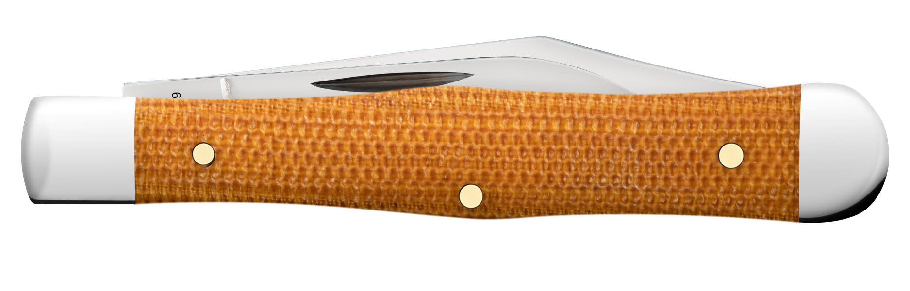 Case®  Natural Canvas Micarta® Small Swell Center Jack –