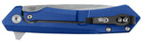 Blue Anodized Aluminum Kinzua® with Spear Blade Knife Closed