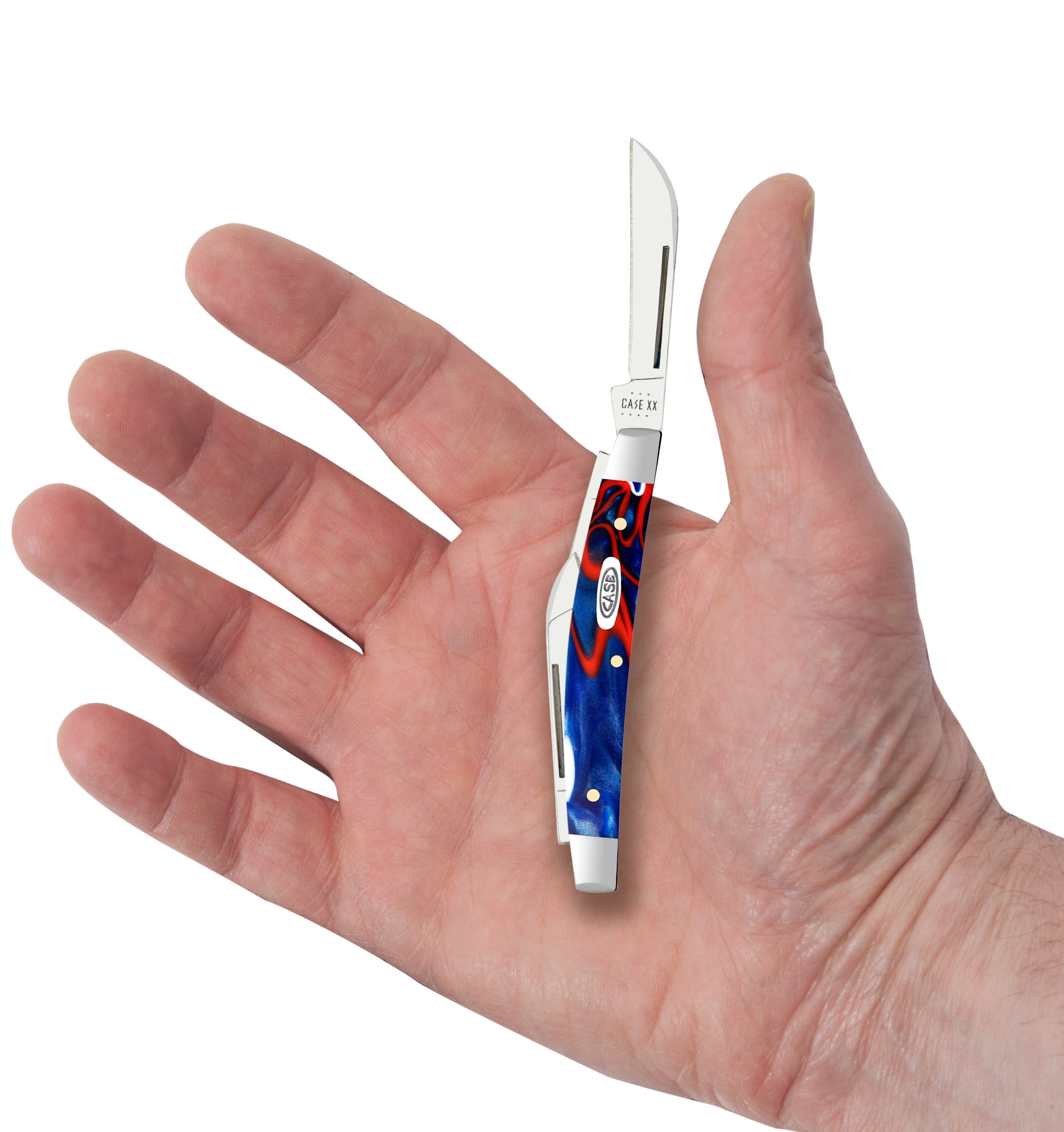 Smooth Patriotic Kirinite® Small Congress Knife in Hand