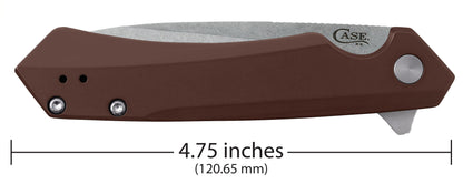 Dark Brown Anodized Aluminum Kinzua® Knife Dimensions