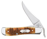 Rogers Corn Cob Jig Antique Bone RussLock® Knife Front View