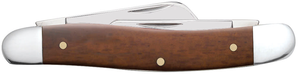 Smooth Chestnut Bone Medium Stockman Knife Closed