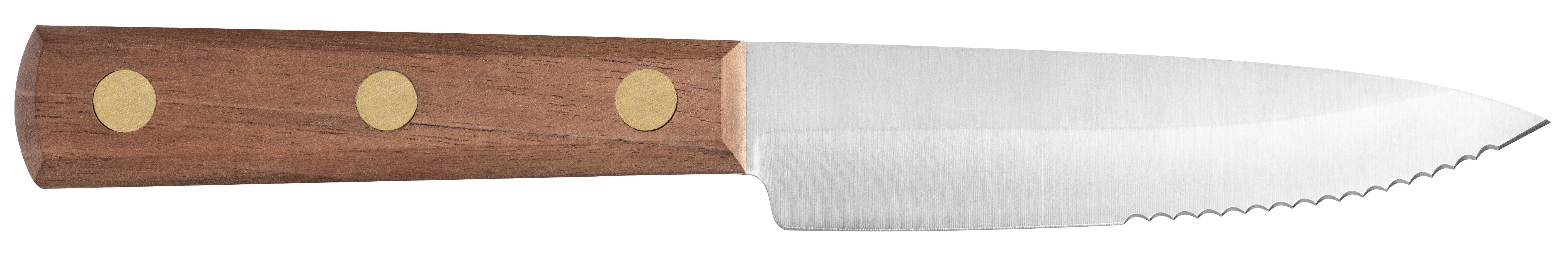Household Cutlery 8" Slicing Knife (Solid Walnut) Side View