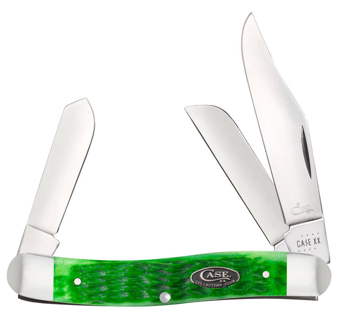 Rogers Jig Bright Green Bone Stockman Front View