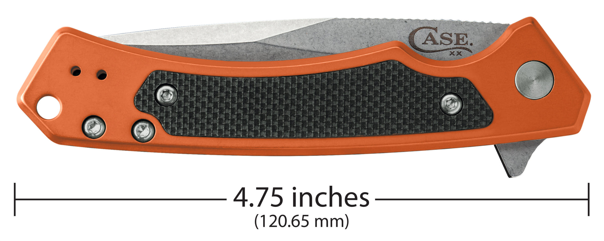 Orange Anodized Aluminum Marilla® Knife Closed