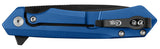 Blue Anodized Aluminum Kinzua® with Spear Blade Closed