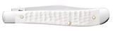 Standard Jig White Synthetic Slimline Trapper Knife Closed
