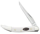 White Synthetic Small Texas Toothpick Knife Front View