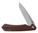 Dark Brown Anodized Aluminum Kinzua® Knife Open