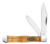 Yellow Curly Oak Small Swell Center Jack Knife Front View