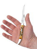 Jigged Case 6.5 BoneStag® Medium Texas Toothpick Knife in Hand