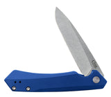 Blue Anodized Aluminum Kinzua® with Spear Blade Knife