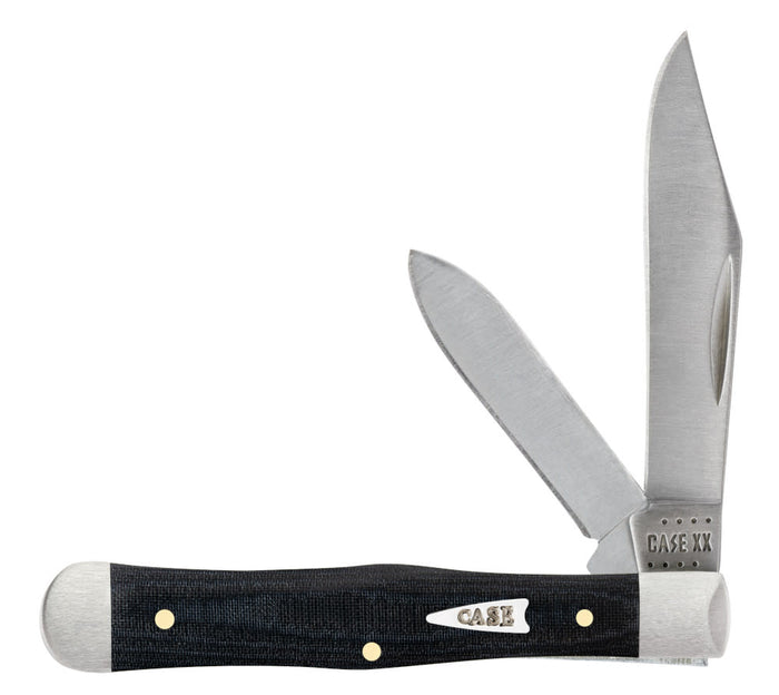 Case®  Smooth Black Micarta® Swell Center Jack Knife –