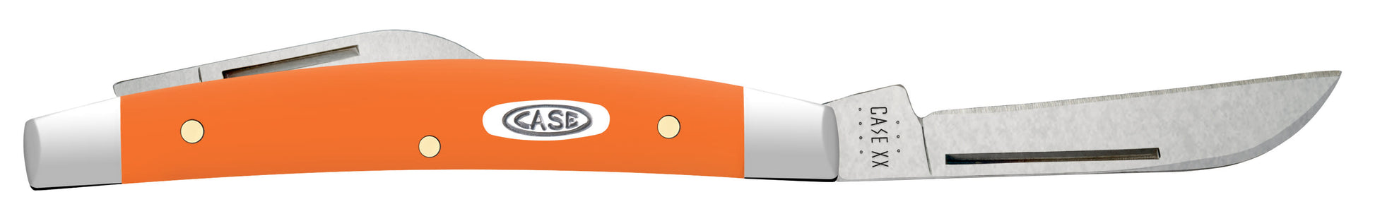 Smooth Orange Synthetic Small Congress Knife Open