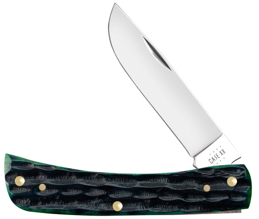 Deep Canyon Jig Hunter Green Bone Sod Buster® Jr  Knife Front View