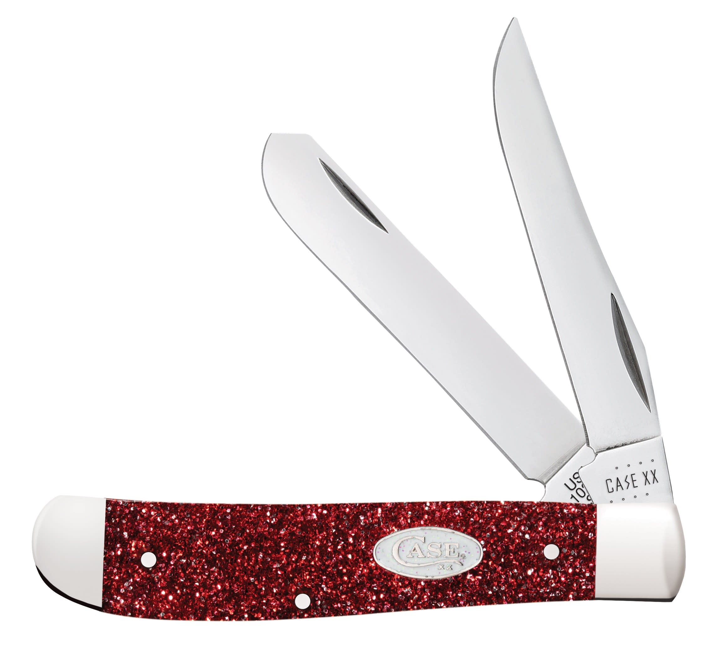 Ruby Stardust Kirinite® Mini Trapper Knife Front View