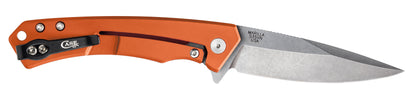 Orange Anodized Aluminum Marilla® Knife Open in Hand