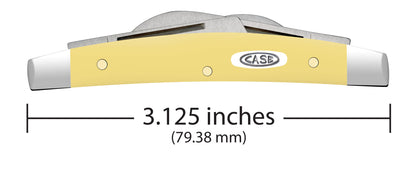 Smooth Yellow Synthetic Small Congress Knife Dimensions