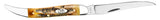 Jigged Case 6.5 BoneStag® Medium Texas Toothpick Knife Open