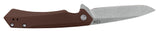 Dark Brown Anodized Aluminum Kinzua® Knife Open