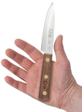 Household Cutlery 8" Slicing Knife (Solid Walnut) in Hand 