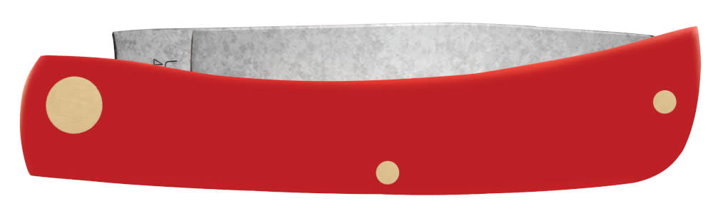 American Workman Smooth Red Synthetic CS Sod Buster® Jr Knife Closed