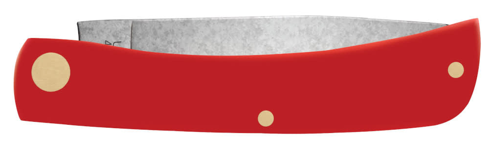 American Workman Smooth Red Synthetic CS Sod Buster® Knife Closed