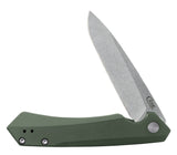 OD Green Anodized Aluminum Kinzua® with Spear Blade Knife